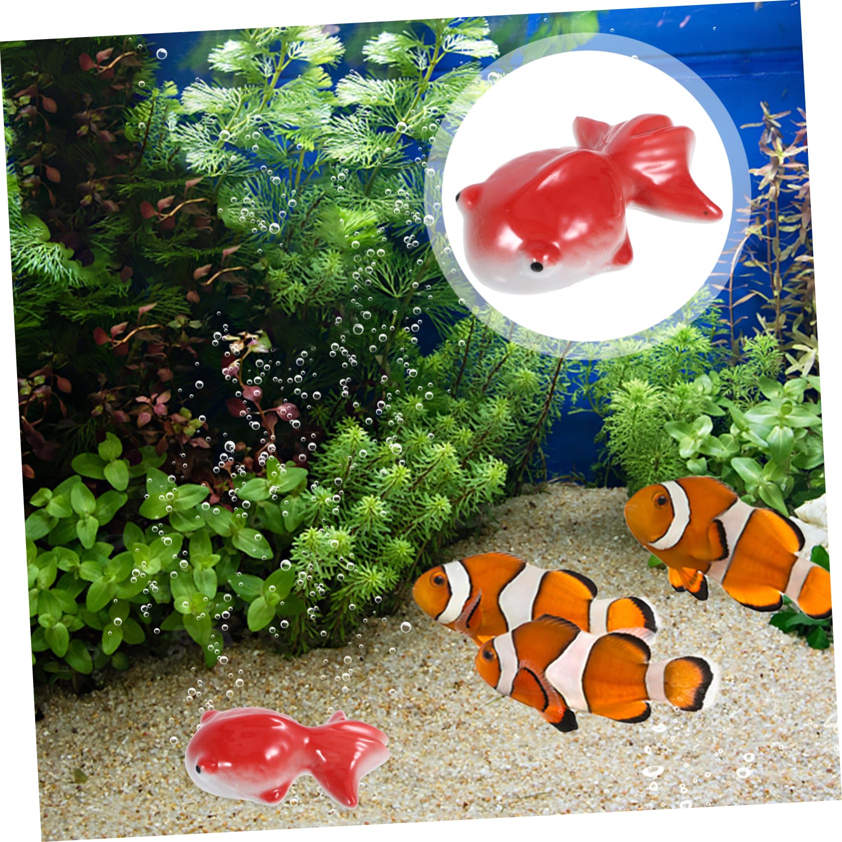 MAGICLULU 5 Pz ninnoli in ceramica decorazione del serbatoio di pesce pesci d'acquario artificiali aquarium aqua laguiole toy statua mestiere subacqueo puntello di layout dell'acquario