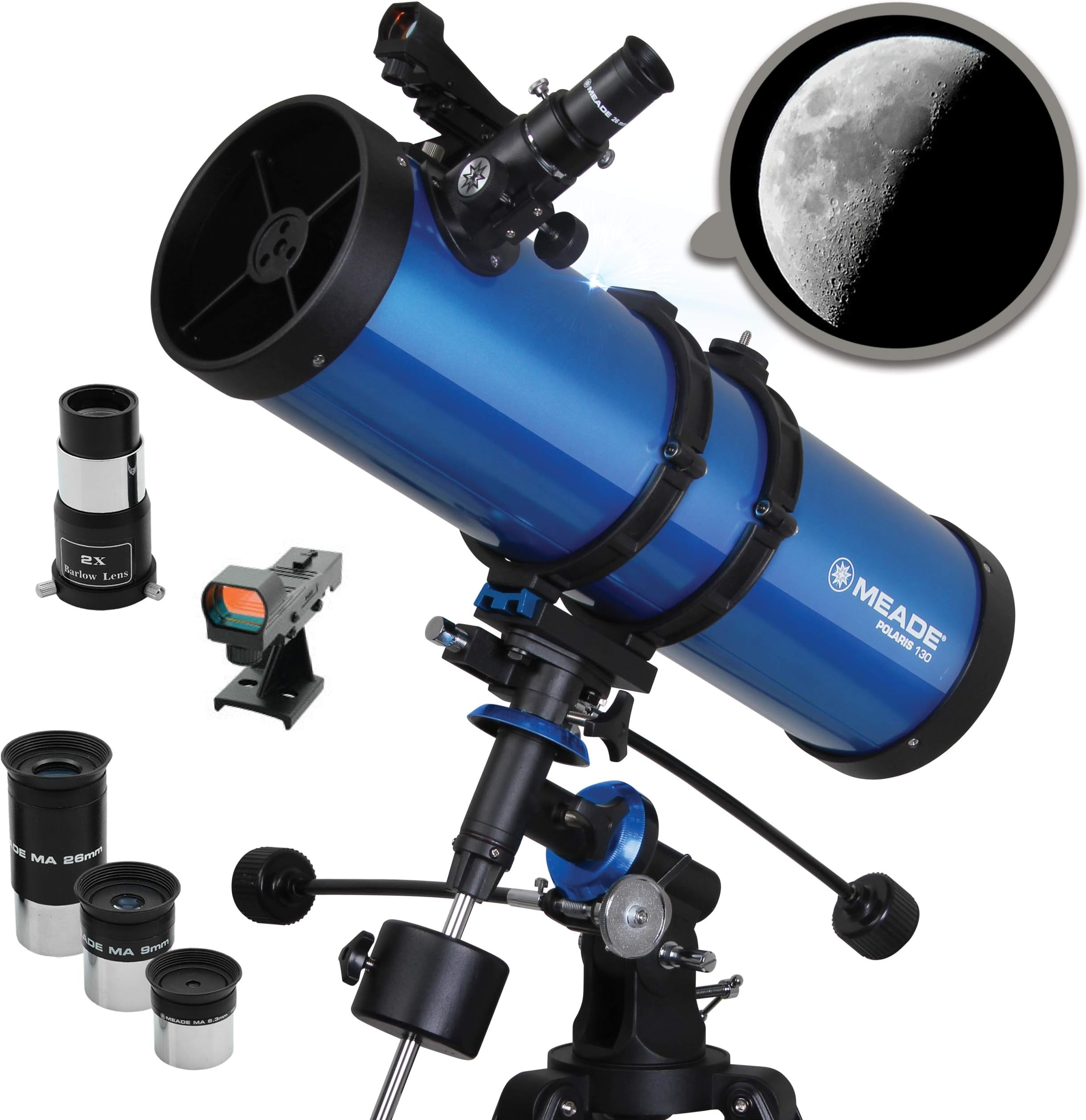 Meade Instruments 216006 Polaris 130EQ Reflector Telescope