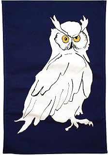 Owl Midnight Blue Tea Towel from Cluck Cluck! Made in UK