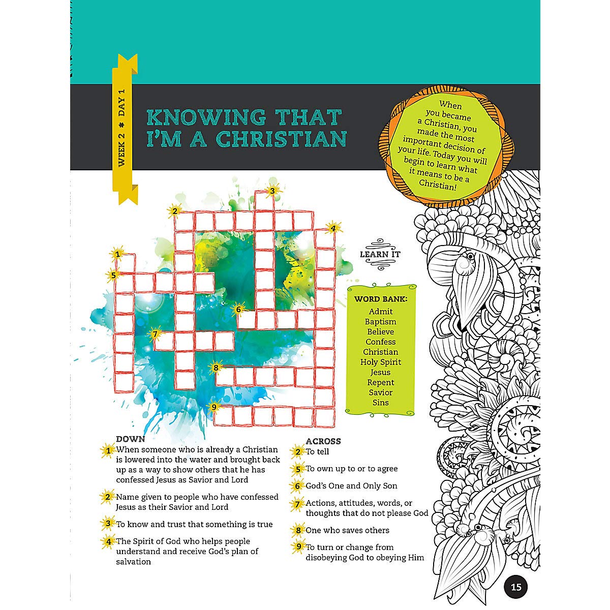 I'm A Christian Now! - Older Kids Activity Book: Includes Weekly Parent Guide - Image 4