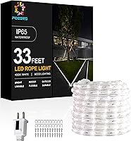 Vista 9 de Luces de Cuerda LED de 10 Pies para Interiores, Luces de Tubo LED Conectables y Flexibles, Luces de Cuerda LED para Exteriores para Jardín, Patio
