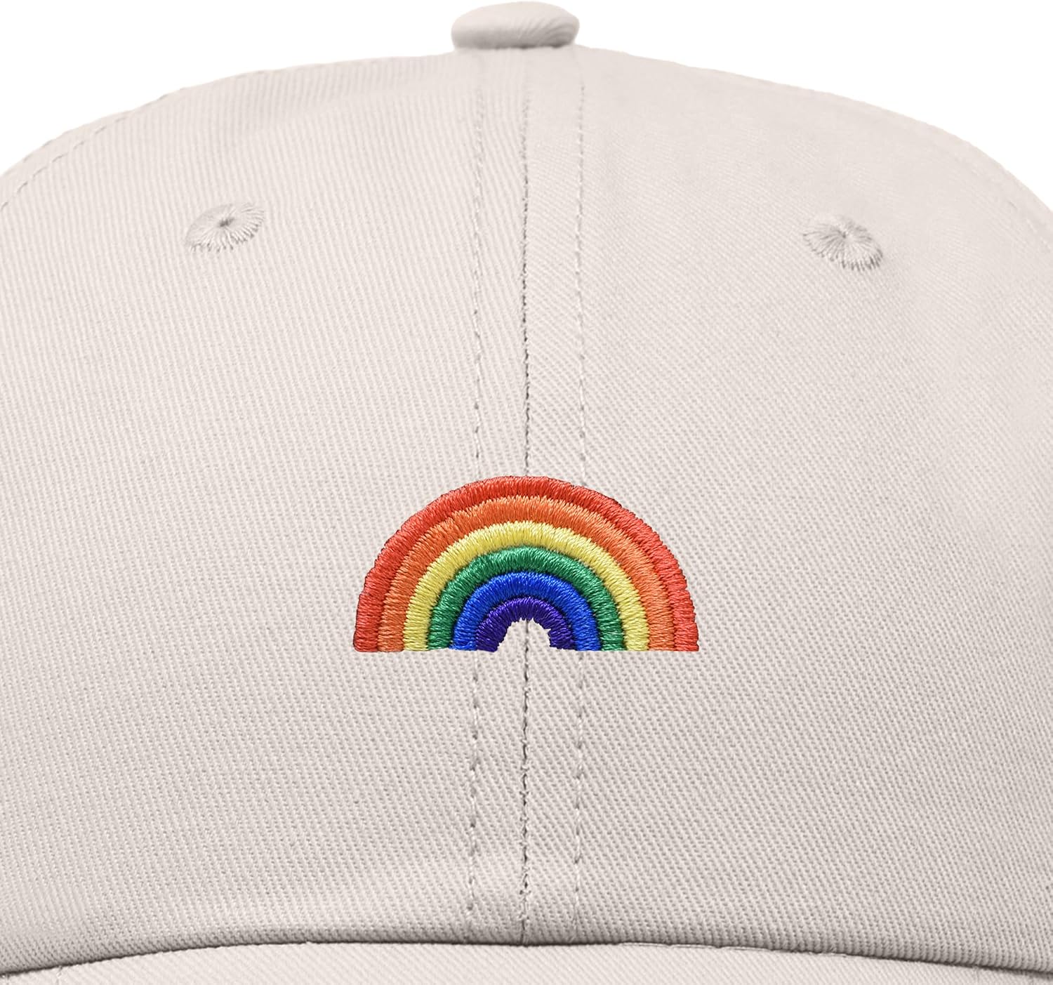 DALIX Rainbow Baseball Cap Womens Hats Cute Hat Soft Cotton Caps image 2