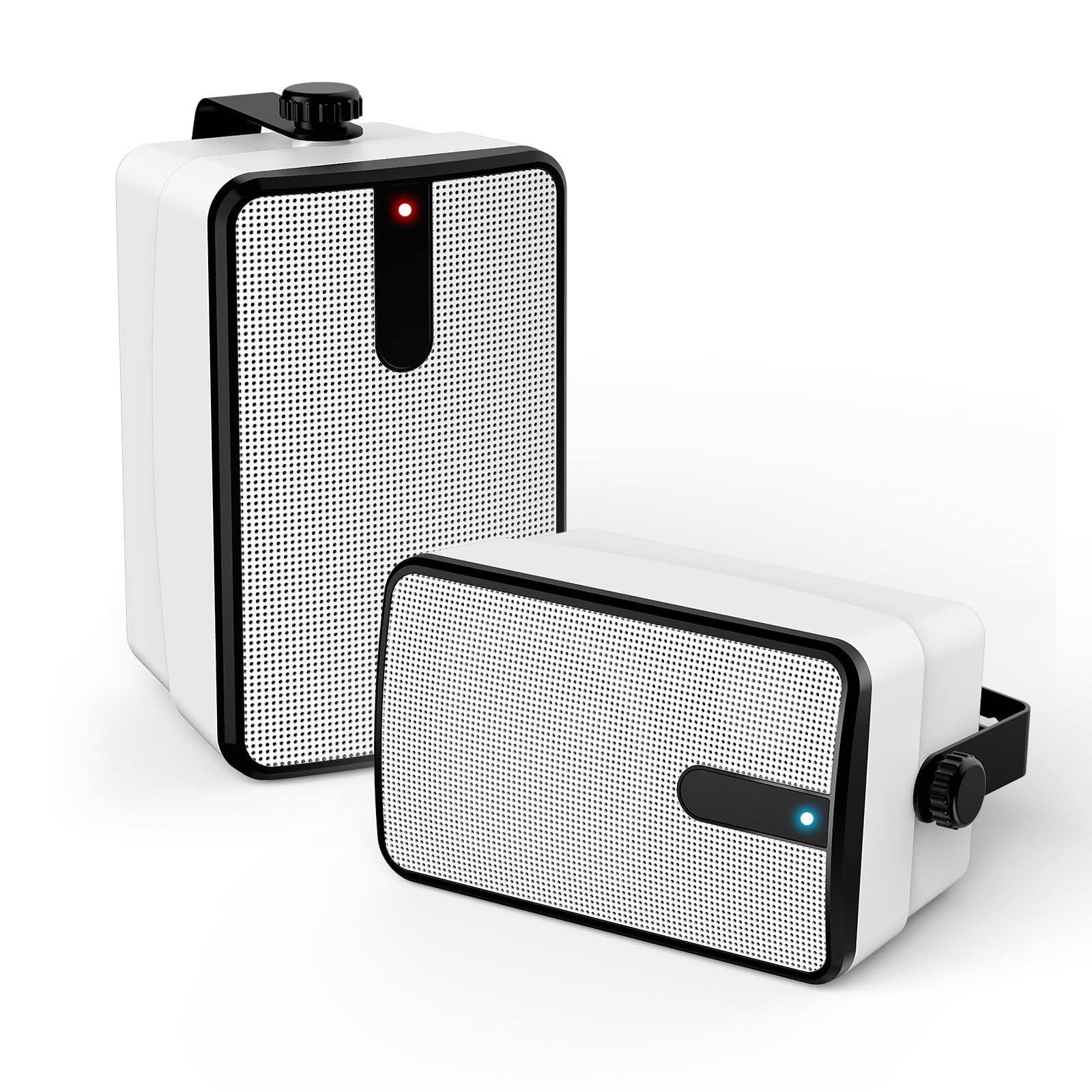 YVU Zestaw 2 głośników Bluetooth do użytku na zewnątrz, bezprzewodowa synchronizacja do 100 głośników, system nagłośnienia do użytku wewnątrz i na zewnątrz, na taras, werandę, altanę, garaż