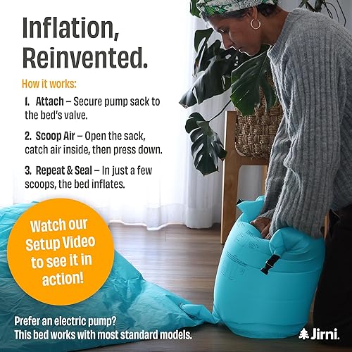 Miniatura 4 de Kipper - Cama de viaje para niños pequeños  Innovador sistema de bomba  Colchón de aire ultraligero y súper duradero para niños  Colchón de aire