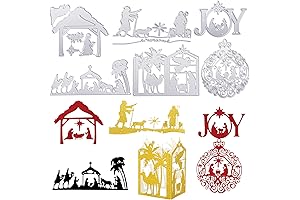 Christmas Nativity Dies Cutting Metal Cut Dies Assorted Embossing Stencils Religious Embossing...