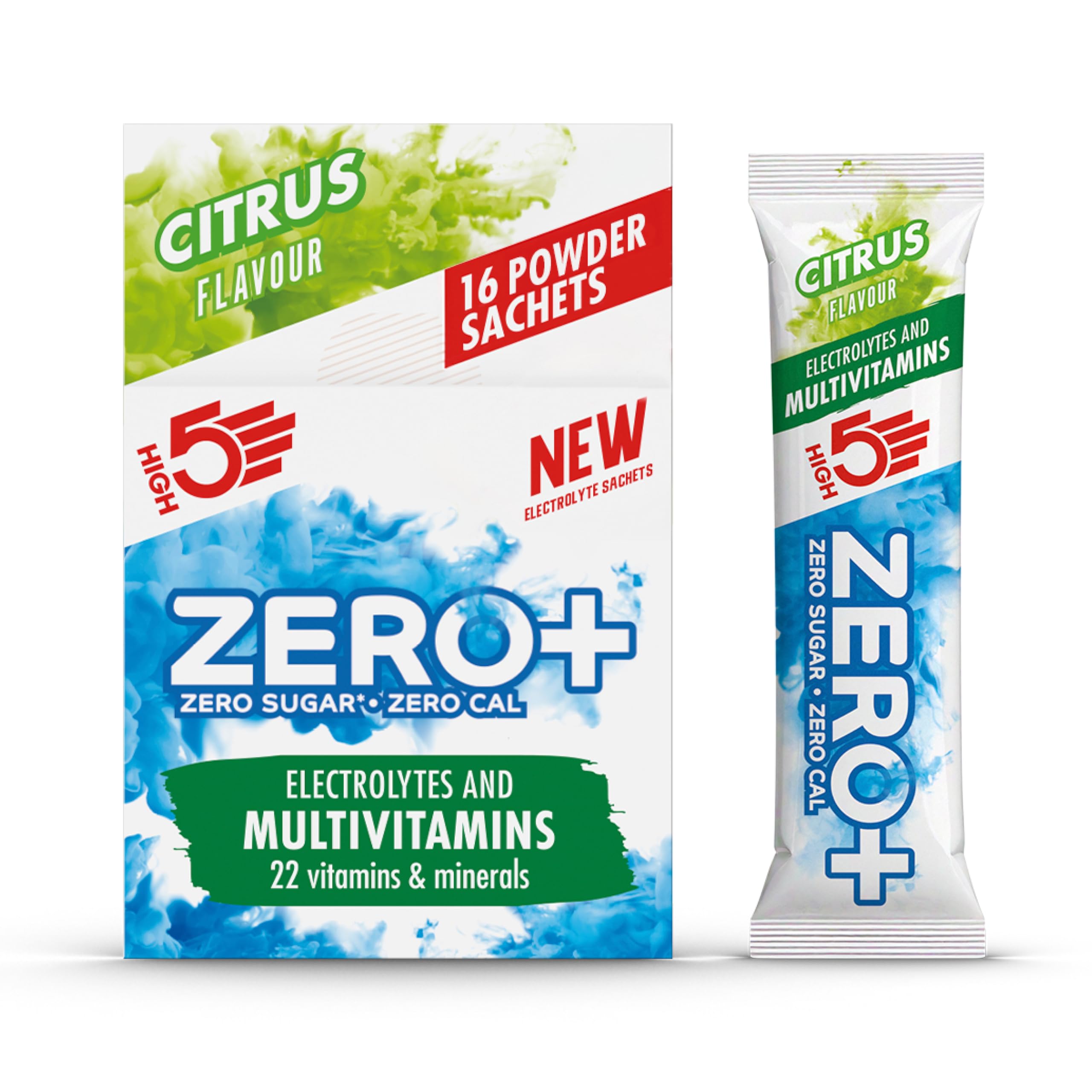 High5 Zero+ Electrolytes And Vitamins Citrus 16 Sachets