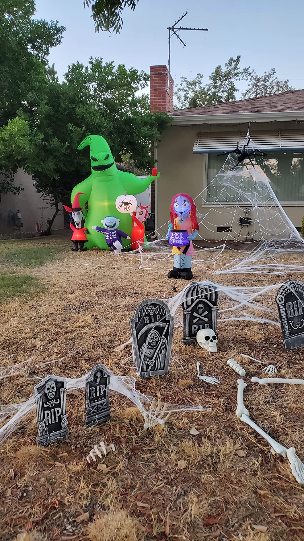 25/mo Finance Gemmy Halloween Inflatable 7' Oogie Boogie Nightmare