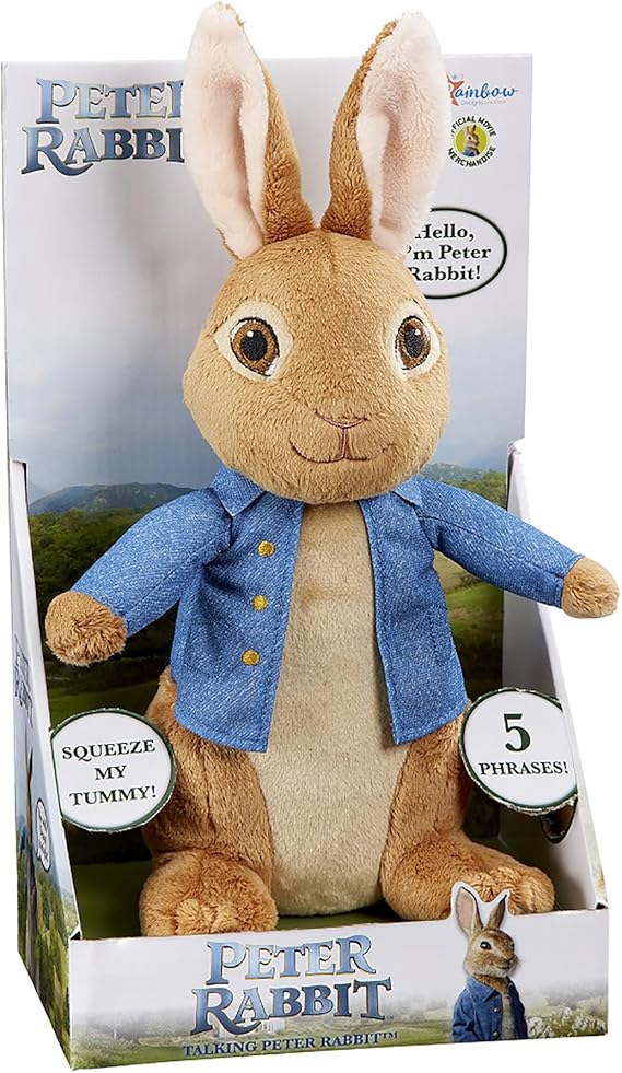 peter rabbit talking plush