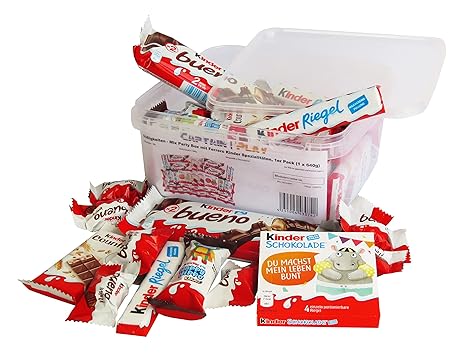 Süßigkeiten – Mix Party Box mit Ferrero Kinder Spezialitäten, 1er Pack (1 x 640g) : Amazon.de ...