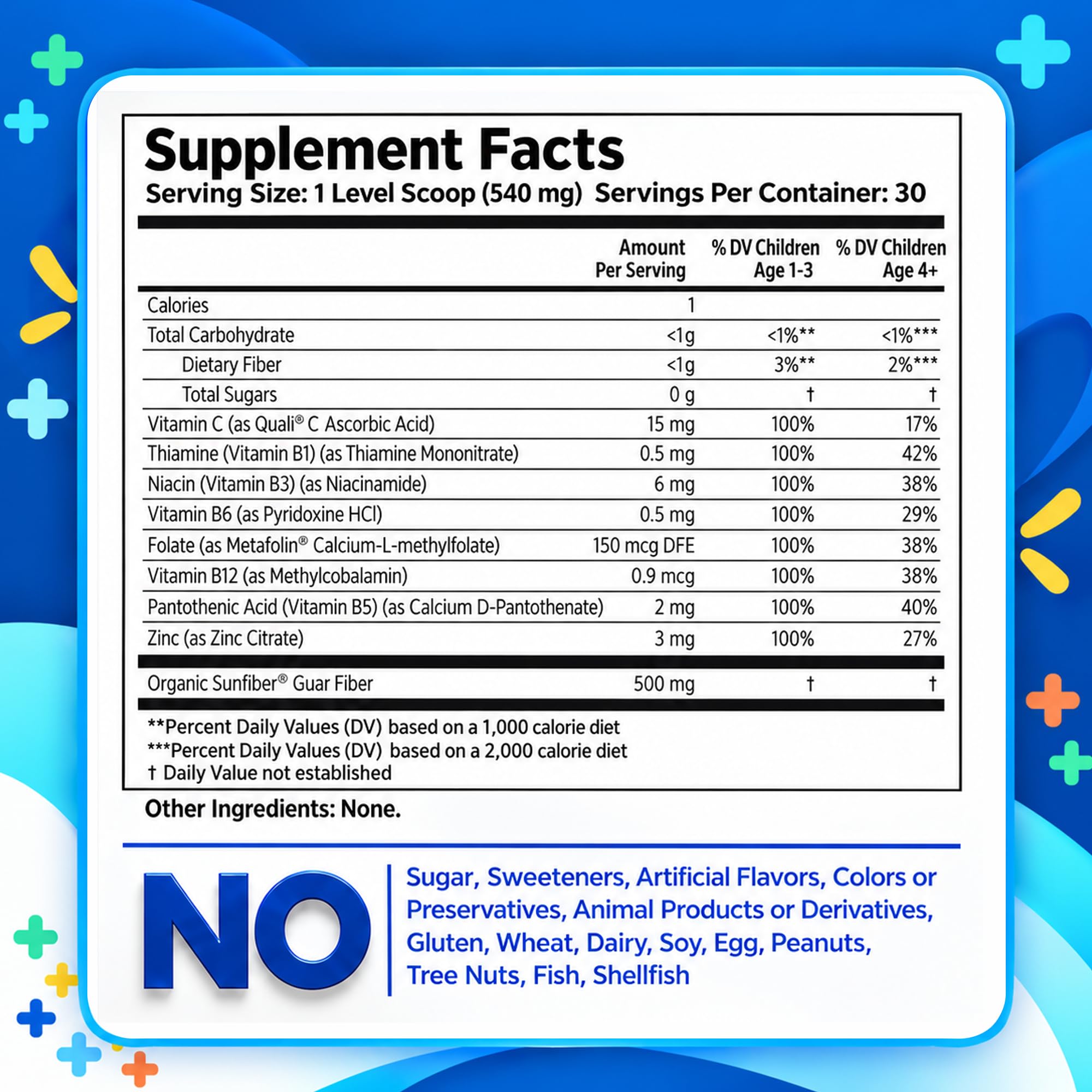 Tasteless Multivitamin Powder for Kids + Toddlers | No Sugar or Sweeteners — Amazon image 2
