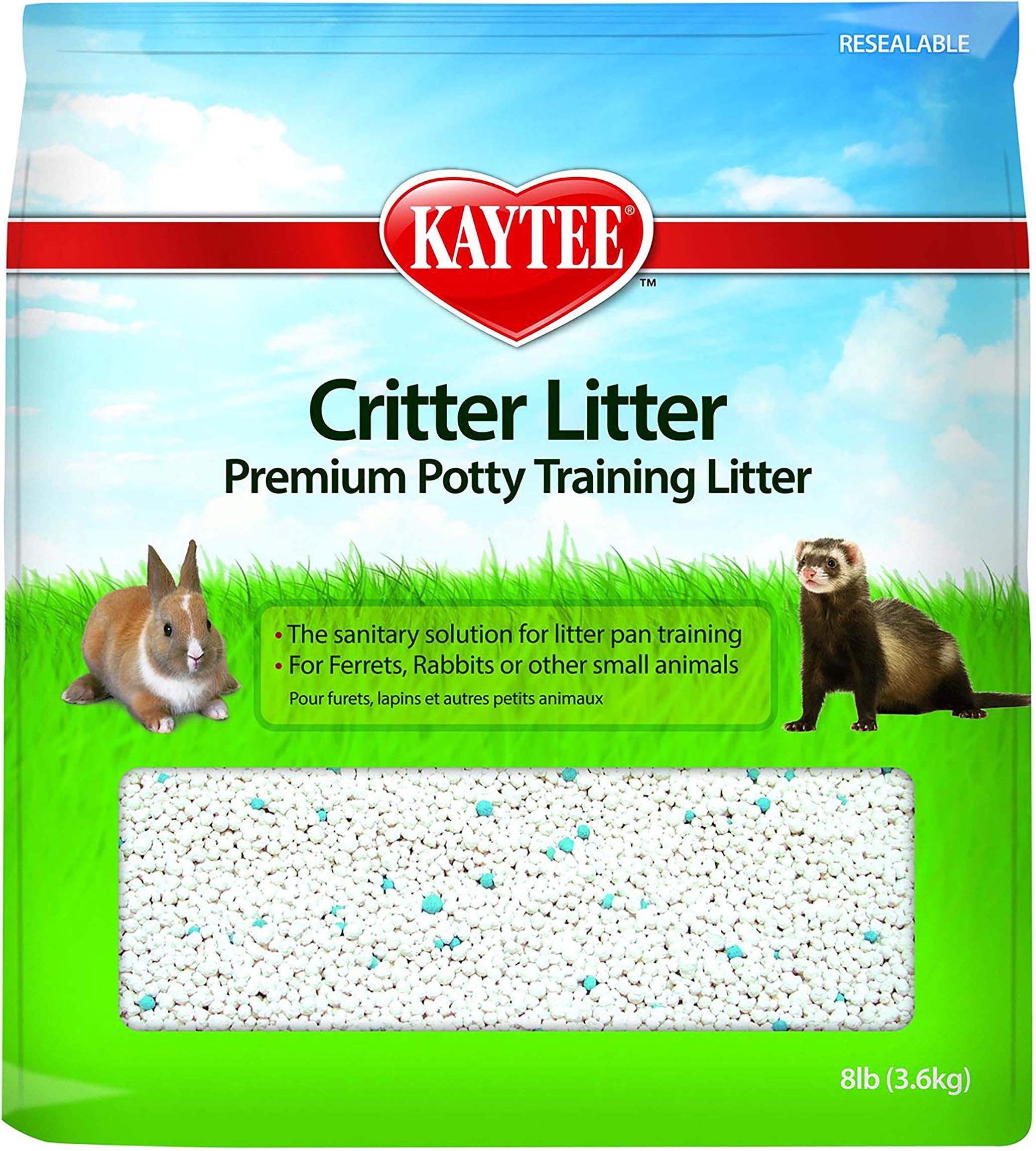 Kaytee Critter Litter Small Animal Premium Potty Training Litter, 3.6kg,White