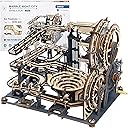 ROKR 3D Wooden Puzzles for Adults Marble Run Model Building Kit(LGA01 Marble Night City)