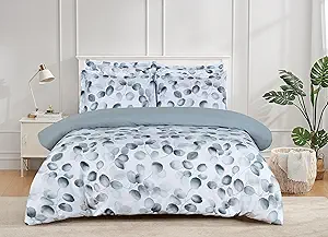 Majestic Giftware Madison Linen 8 Pcs Full Size Duvet Bedding Set (BL507-F) | Easy Care - Mirage 300 TC 100% Cotton Sateen | 2 Fitted Sheets, 2 Duvets, 4 Pillowcases - Ritz Collection