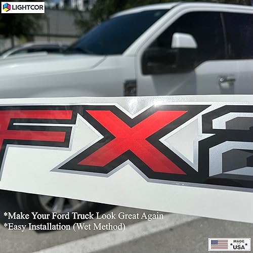 Miniatura 5 de FX2 - Calcomanías rojas todoterreno para Ranger F150 Truck Super Duty (juego de 2)