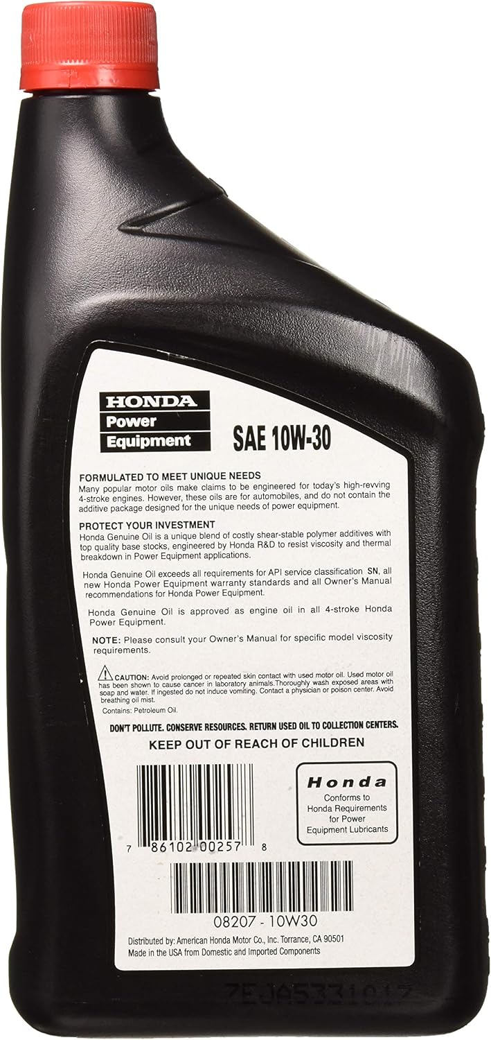 Honda 08207-10W30 Motor Oil