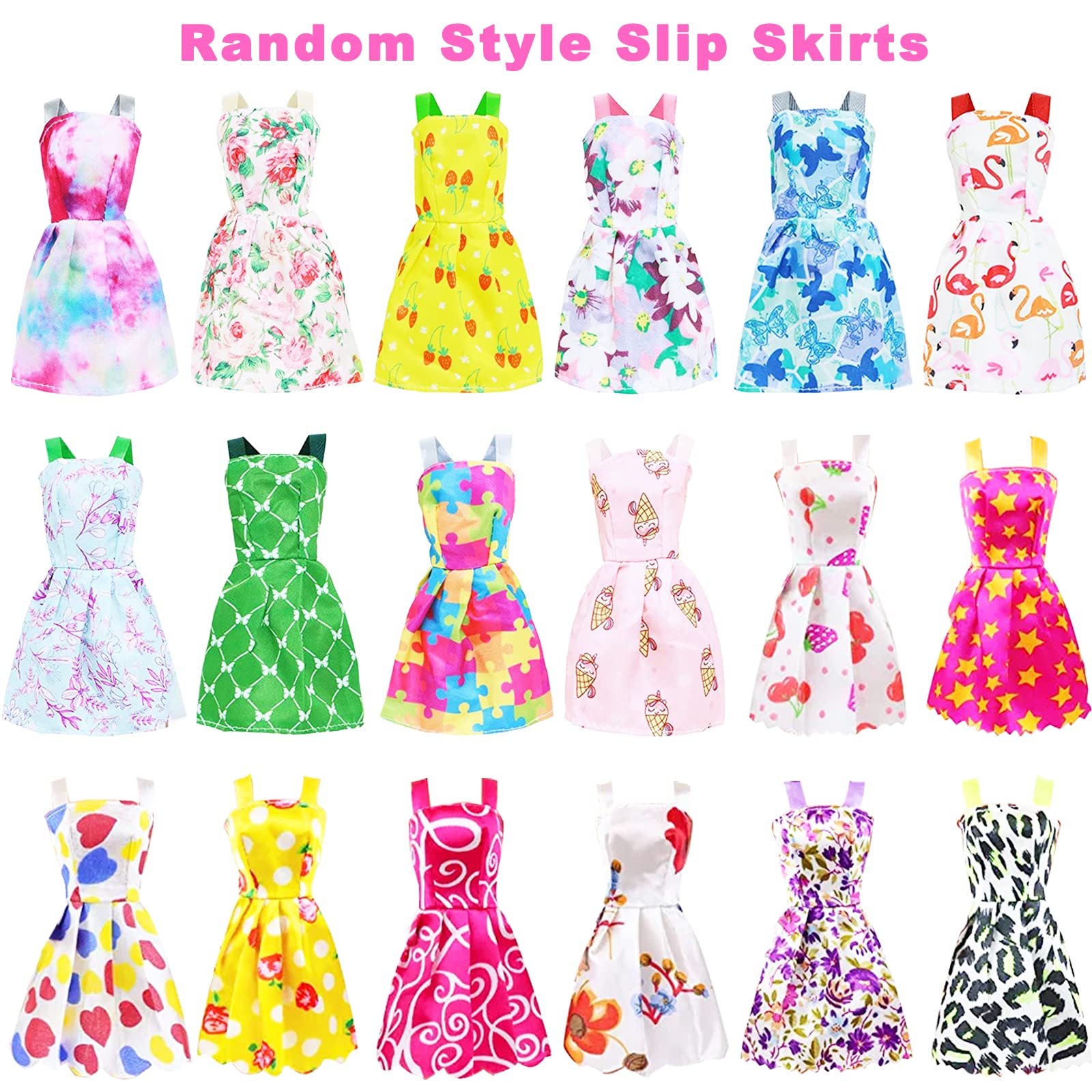 ZITA ELEMENT Armario De Muñecas De 11.5 Pulgadas Con Ropa Y Accesorios, Juego De 101 Piezas, Incluye Armario, Maleta, Vestidos, Trajes De Baño, Zapatos, Perchas, Collares, Bolsas Y Otras Cosas