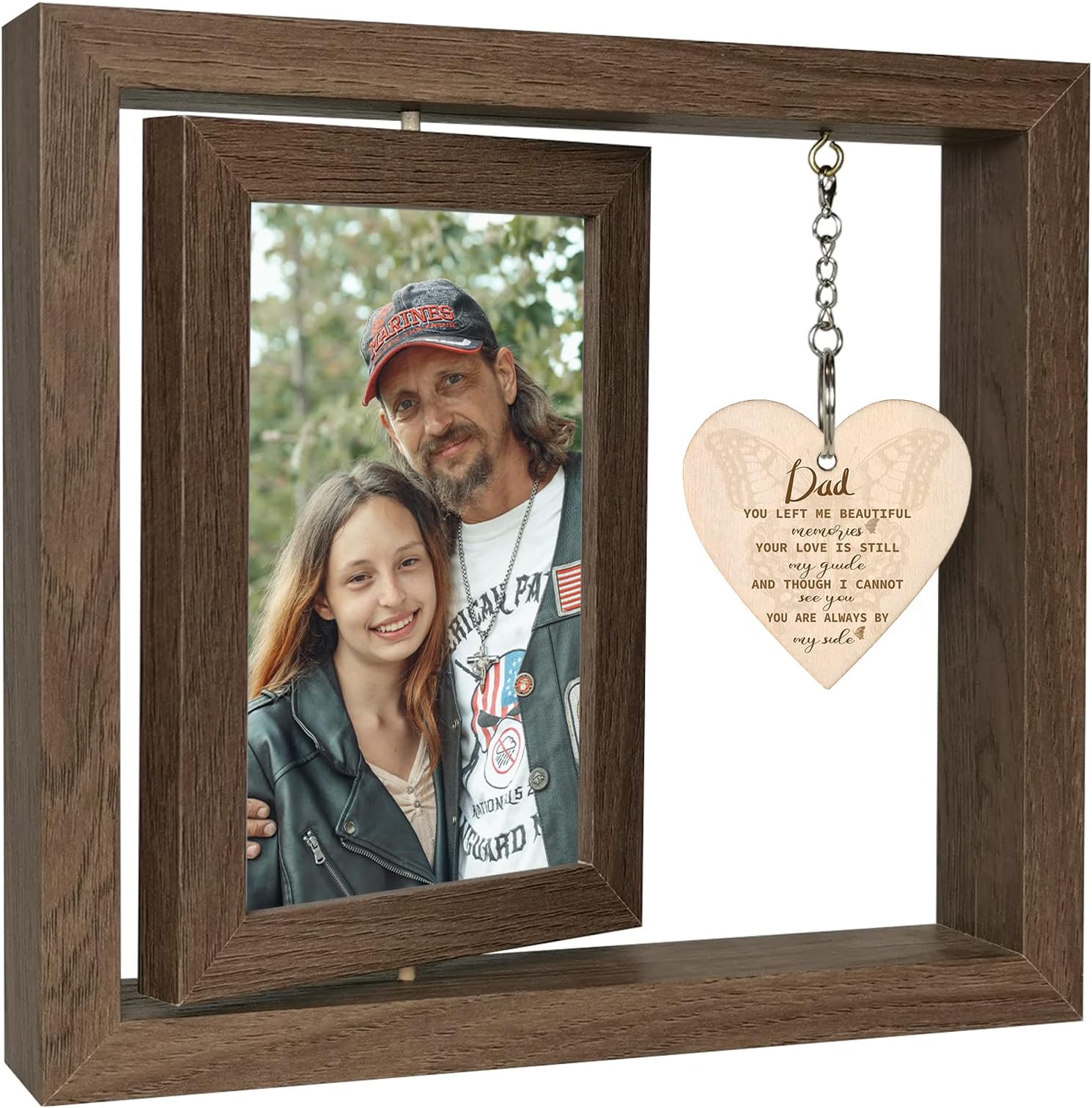 Bereavement Gifts for Loss of Dad Photo Frame Memorial, Sympathy Gift Sorry for Your Loss Father Grief Cheer Up Thinking of You Gifts for Women or Men (Dis Two 15x10 cm)