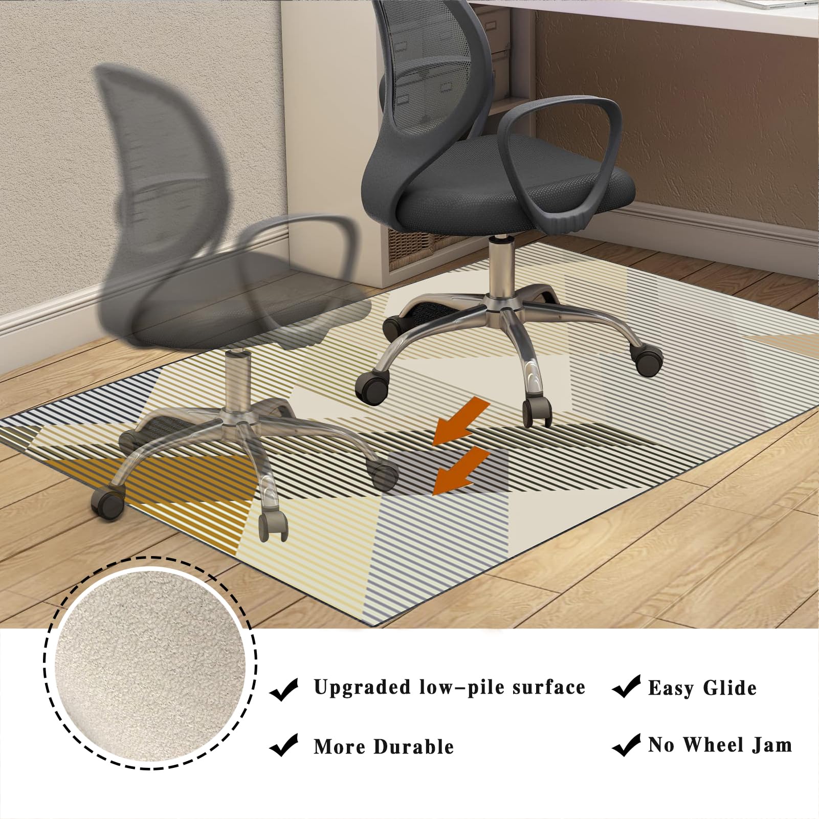 Tapis De Sol Pour Chaise Bureau - 70x100 Cm - Protection Plancher - Antidérapant
