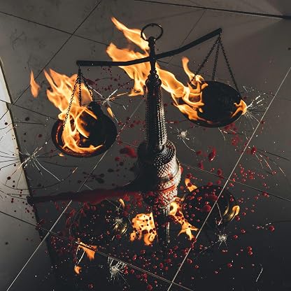 Flesh + Blood (Vinil Splatter Colorido) por Judiciary, capa do álbum
