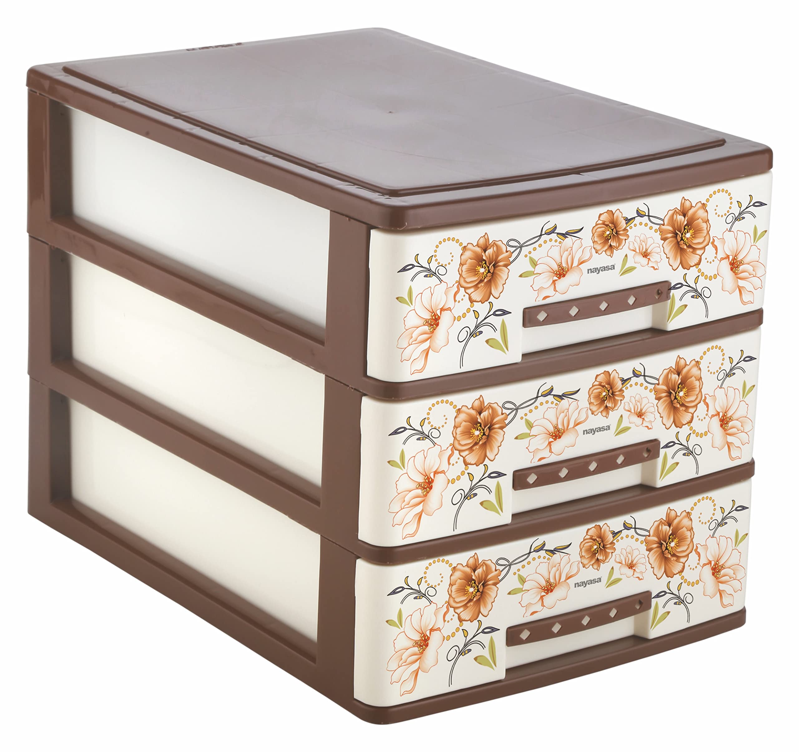 Nayasa Tuckins Delux 13 Plastic Drawers (Brown)-picture-22