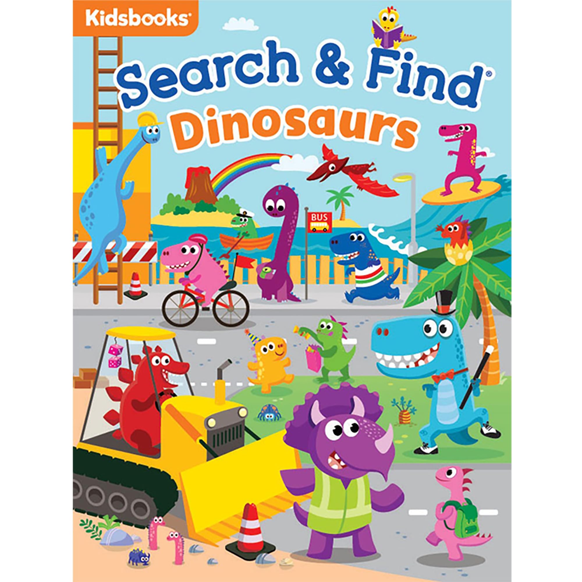 My First Search & Find: Dinosaurs Board Book – Fun Dinosaur Search for Toddlers Ages 2+ | Boost Focus, Learn Colors & Numbers | Great Read-Together Gift