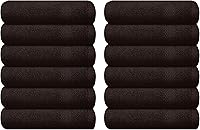 Vista 84 de GLAMBURG - Juego de 12 toallas faciales ultrasuaves de 13 x 13 pulgadas, 100% algodón, duraderas y altamente absorbentes, ideales para baño, cocina