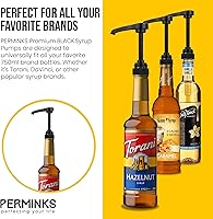 Vista 4 de Bomba de jarabe compatible con botellas Torani y Davinci (25.4 oz - 750 ml) (Negro)