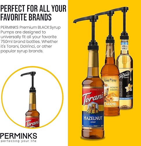 Miniatura 28 de Bomba de jarabe prémium compatible con botella Torani de 25.4 fl oz, jarabes Davinci, dispensador de jarabe sin derrames, sin obstrucciones