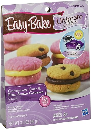 Hasbro Easy Bake 5000 Ultimate Oven - Juego de recambio de galletas de chocolate y azúcar rosa