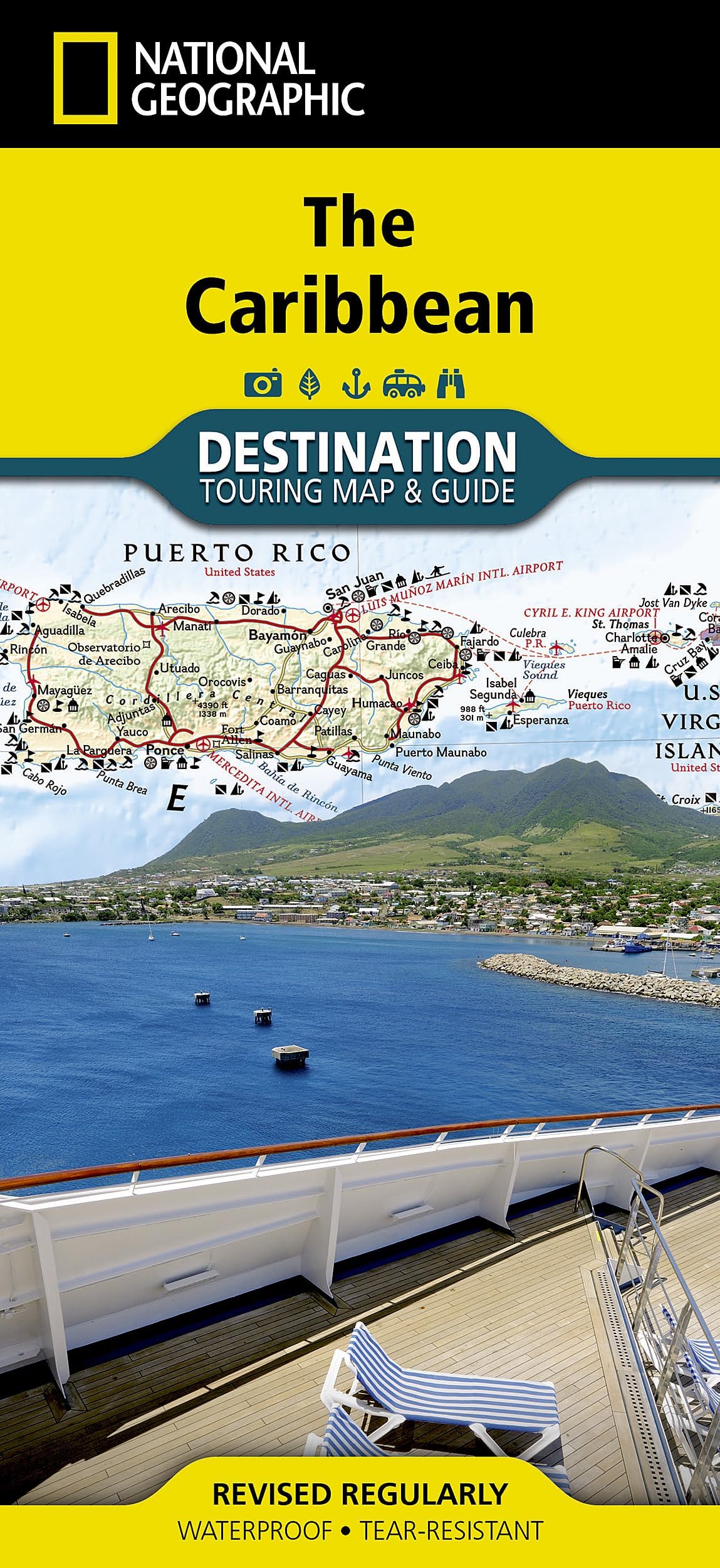 Caribbean Map (National Geographic Destination Map)