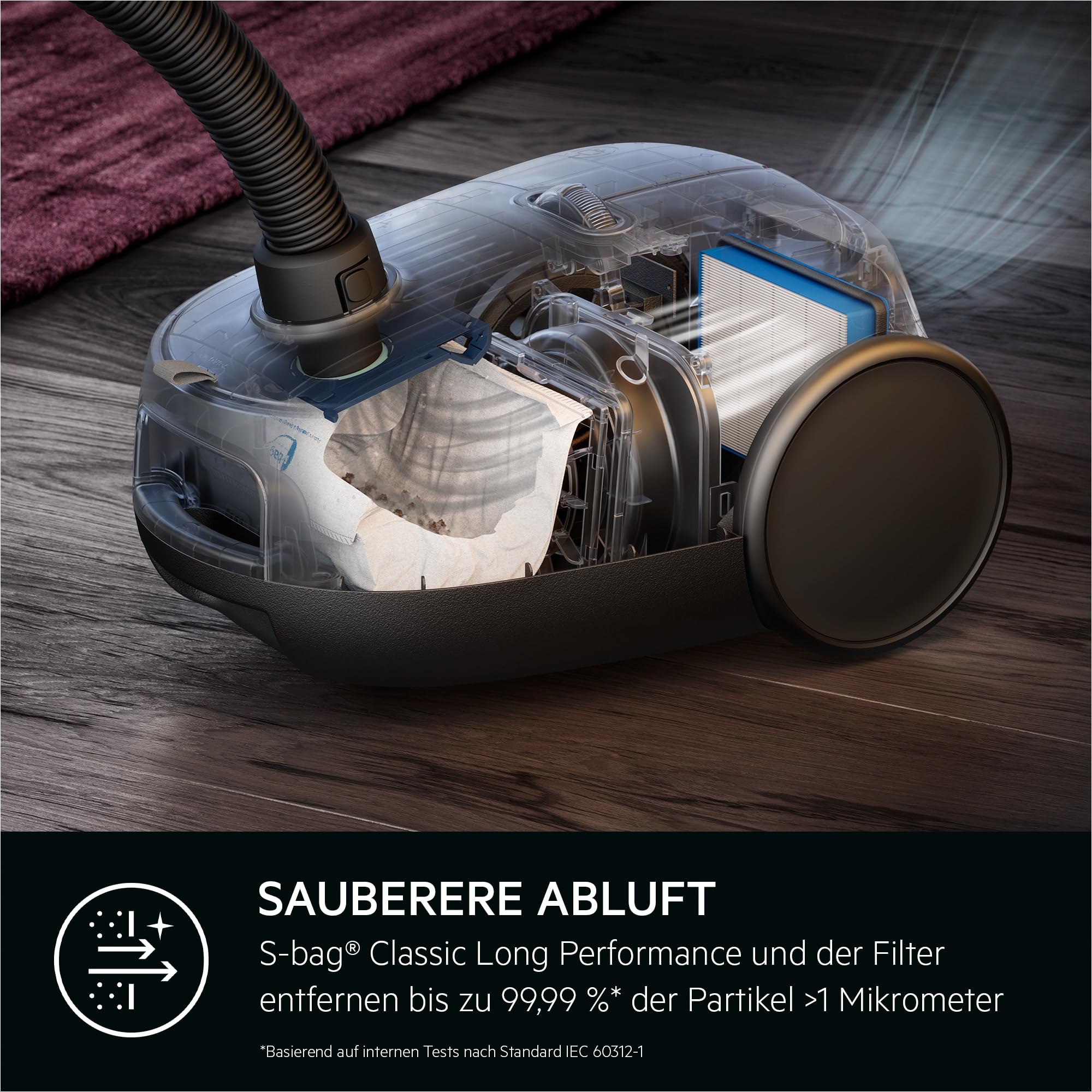 AEG CLEAN 6000 Staubsauger mit Beutel Rot