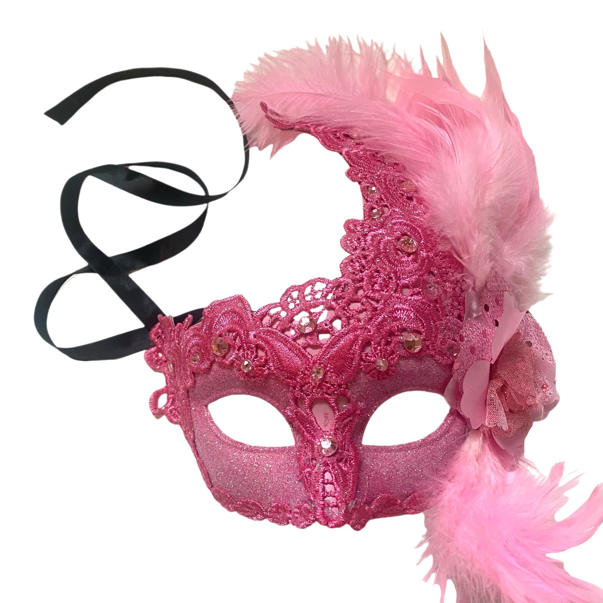 MasqStudioBrocade Lace Masquerade Ball Mask Burlesque Mardi Gras Birthday Prom Wedding Party