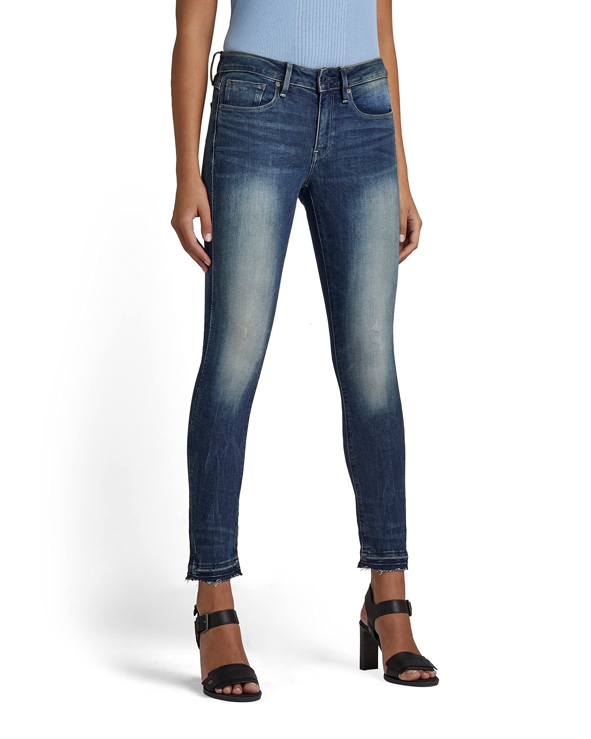 G-Star RAW Damen 3301 Mid Skinny Ankle Jeans