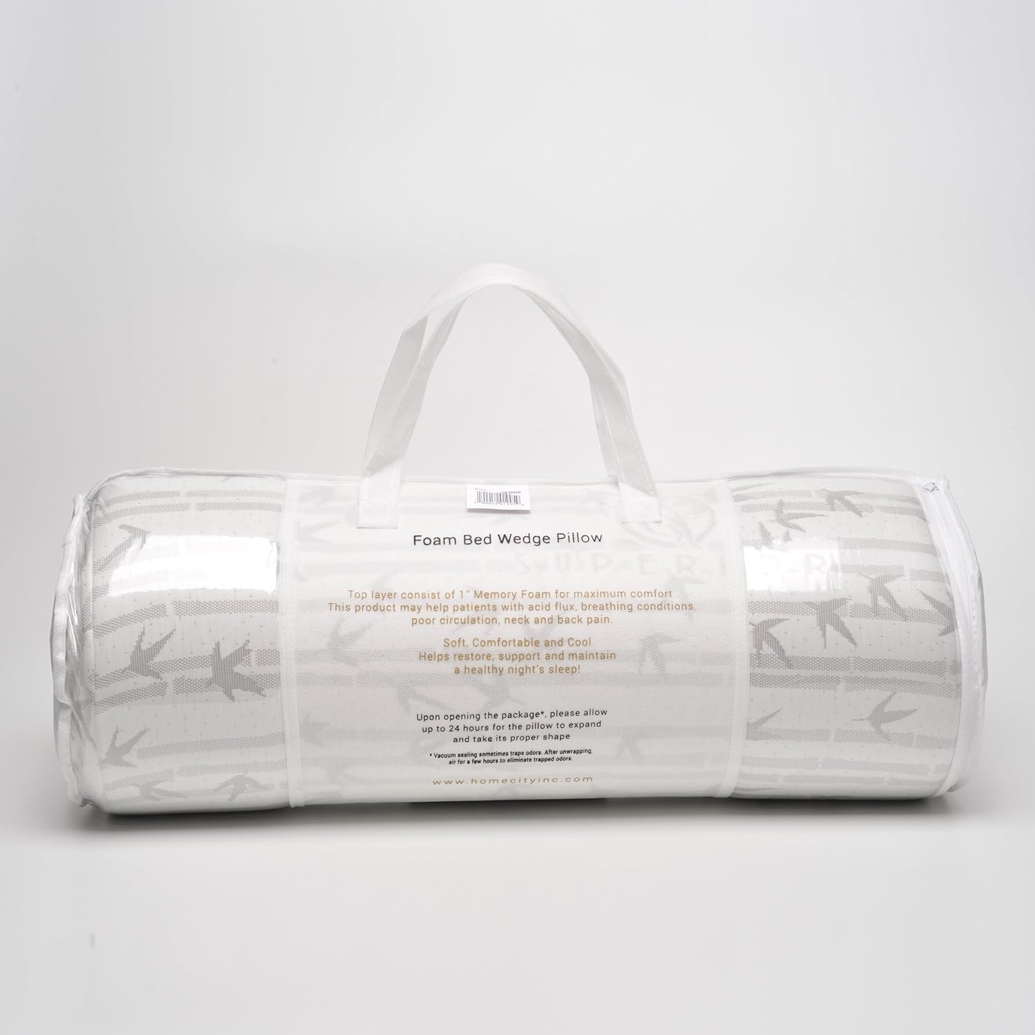 SUPERIOR Adaptive Memory Foam Wedge Pillow, 24” x 24” x 8” : Health & Household