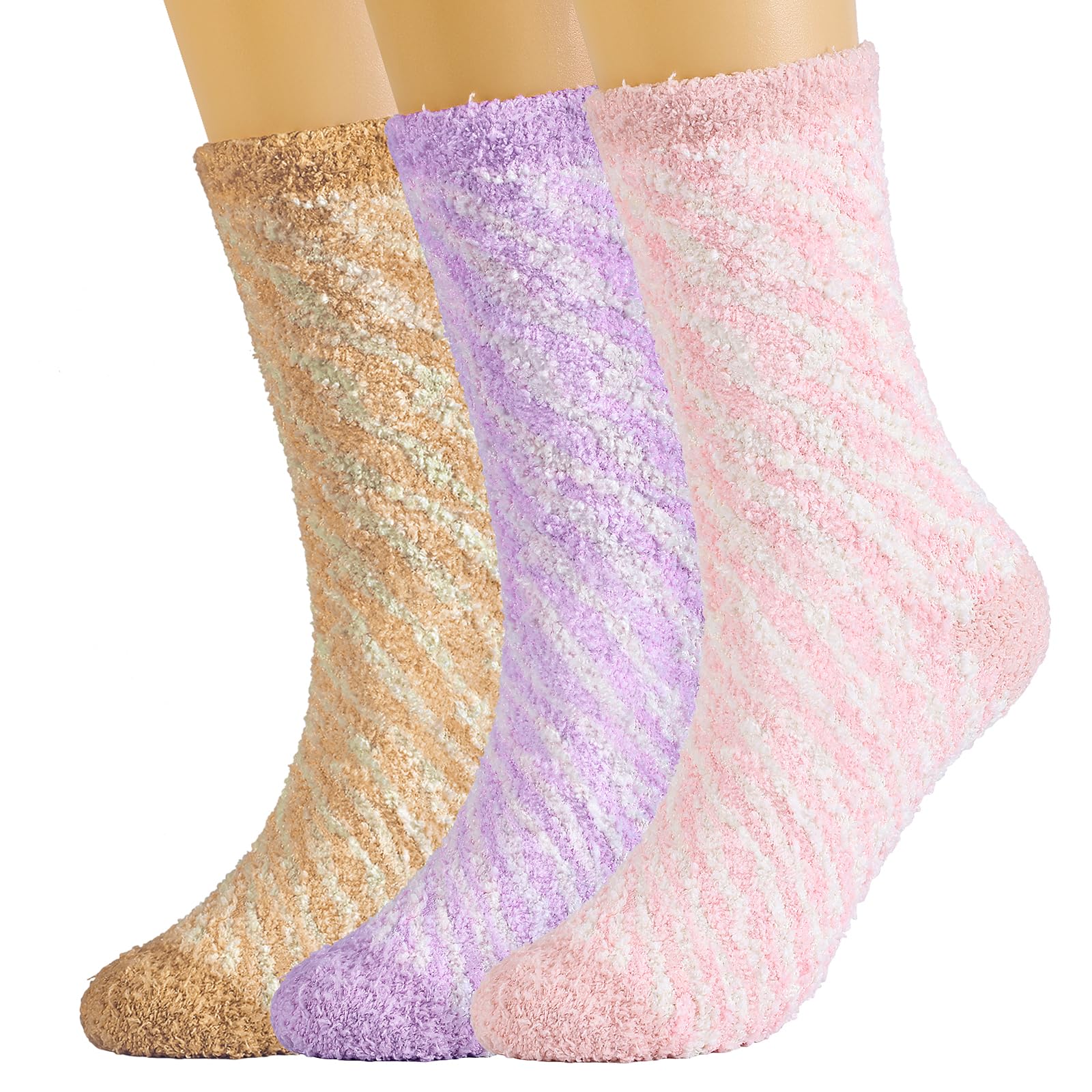 Litfun Fuzzy Socks for Women Cozy Fluffy Winter Warm Sleep Socks Super Comfy and Soft