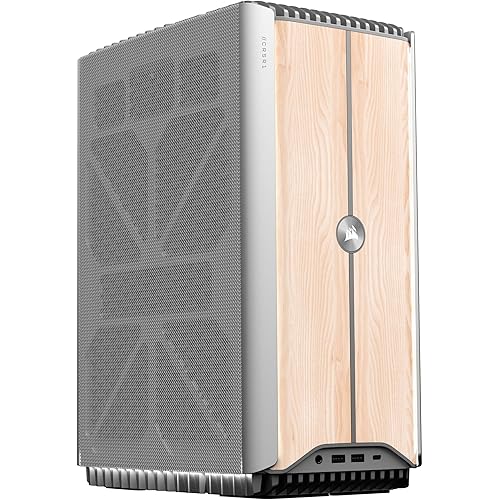 Corsair ONE i500 Gaming PC – Liquid Cooled Intel® Core™ i9 14900K CPU – Liquid Cooled NVIDIA® GeForce RTX™ 4090 GPU – 64GB Vengeance DDR5 Memory – 2TB M.2 SSD – Wood Bright