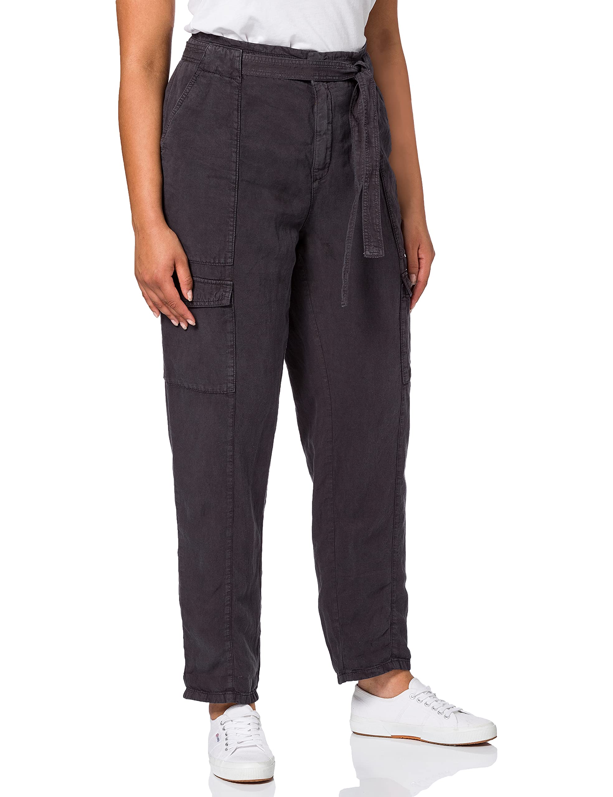 camel active Women's 3761005411 Pants, Black, 28W x 30L