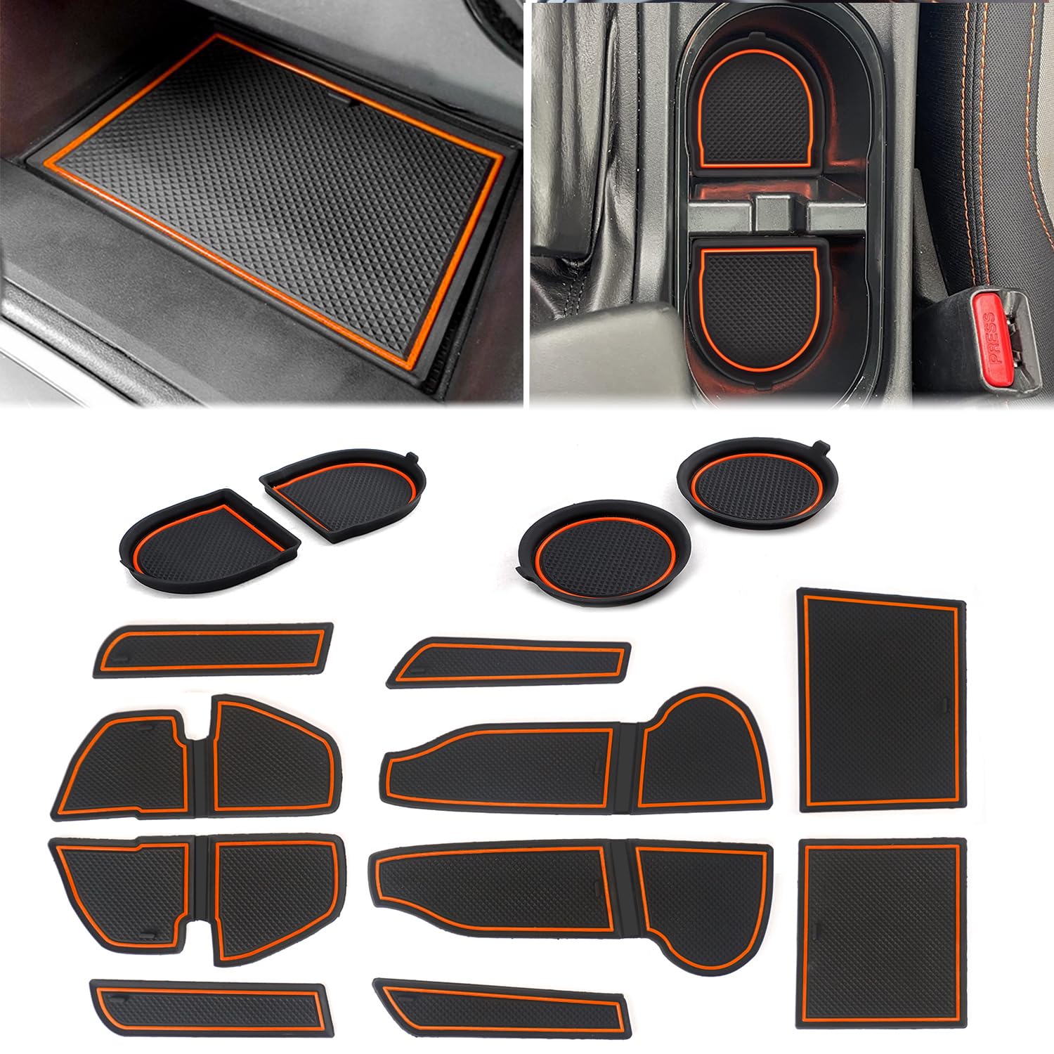 Amazon.com: Auovo 3D Cup Holder Insert Liners Compatible with