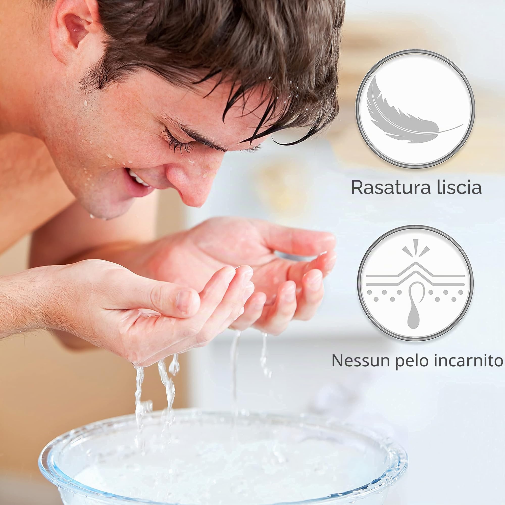 Pennello da Barba - Argento - Bambaw