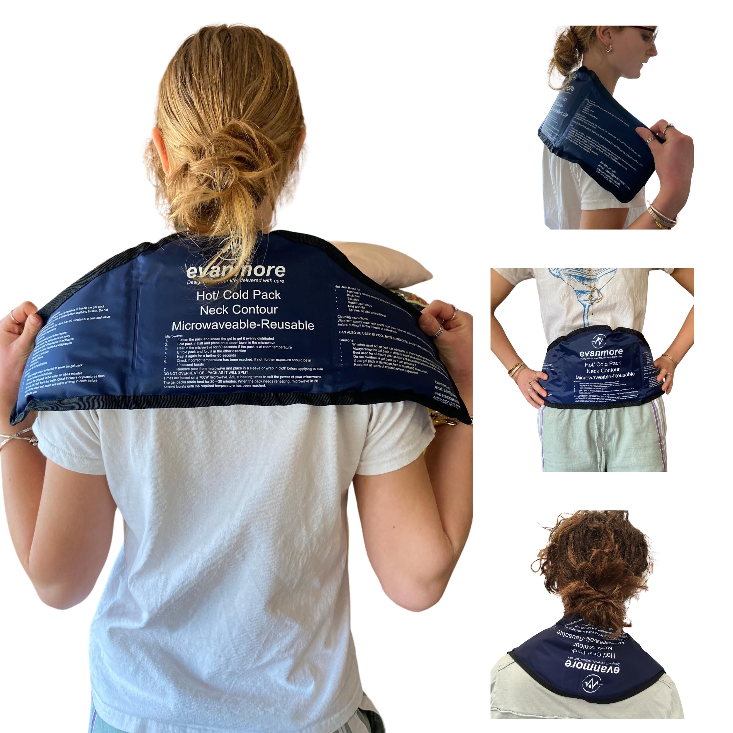 Comfytemp Neck And Shoulder Ice Pack - Reusable Hot & Cold Therapy Wrap For Pain Relief And Injuries - 23x8x5 Inch | Buy Now With Express International Delivery - View #12