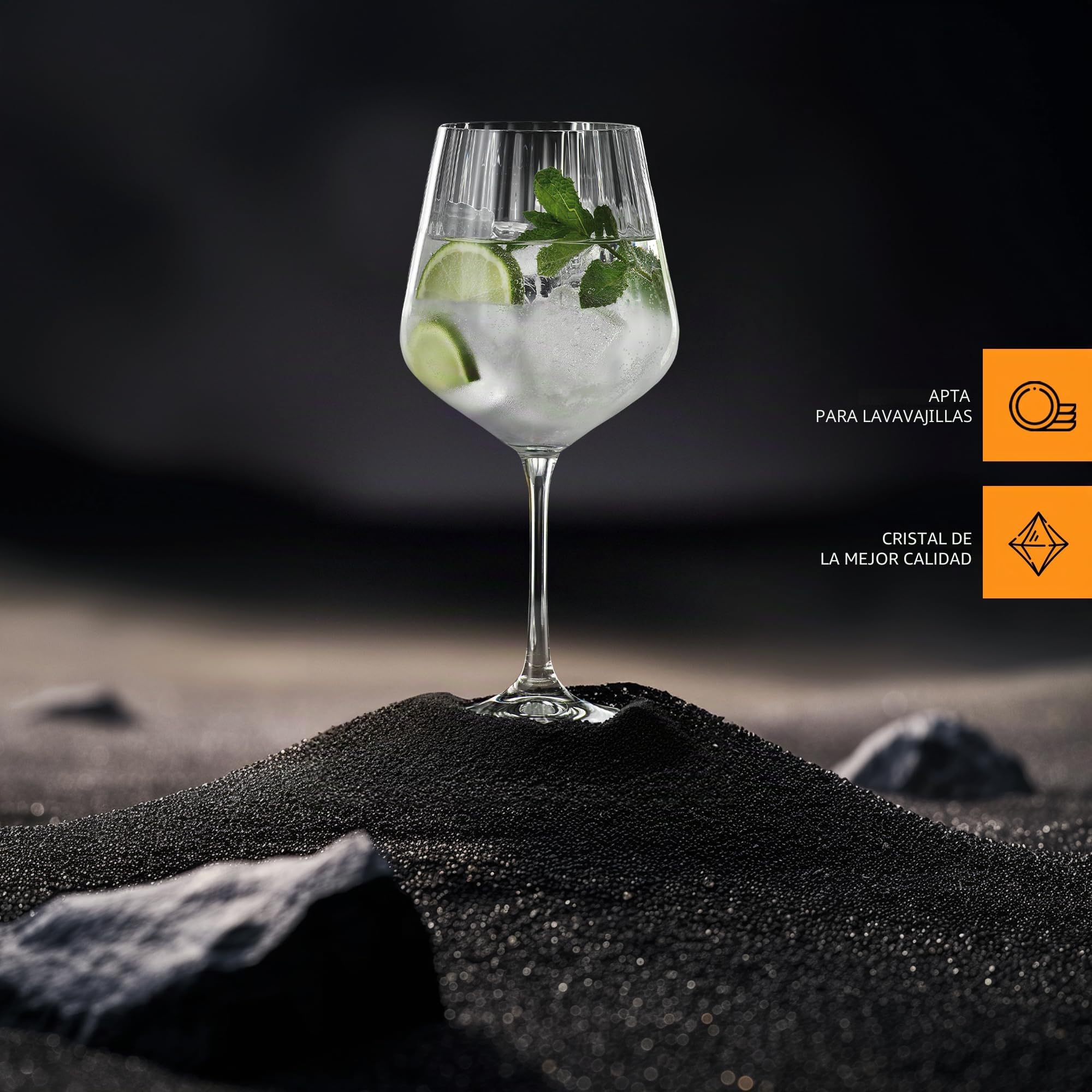Spiegelau & Nachtmann, Gin & Tonic 102892 - Juego de 4 piezas de Vidrio (640 ml, 22,2 cm)