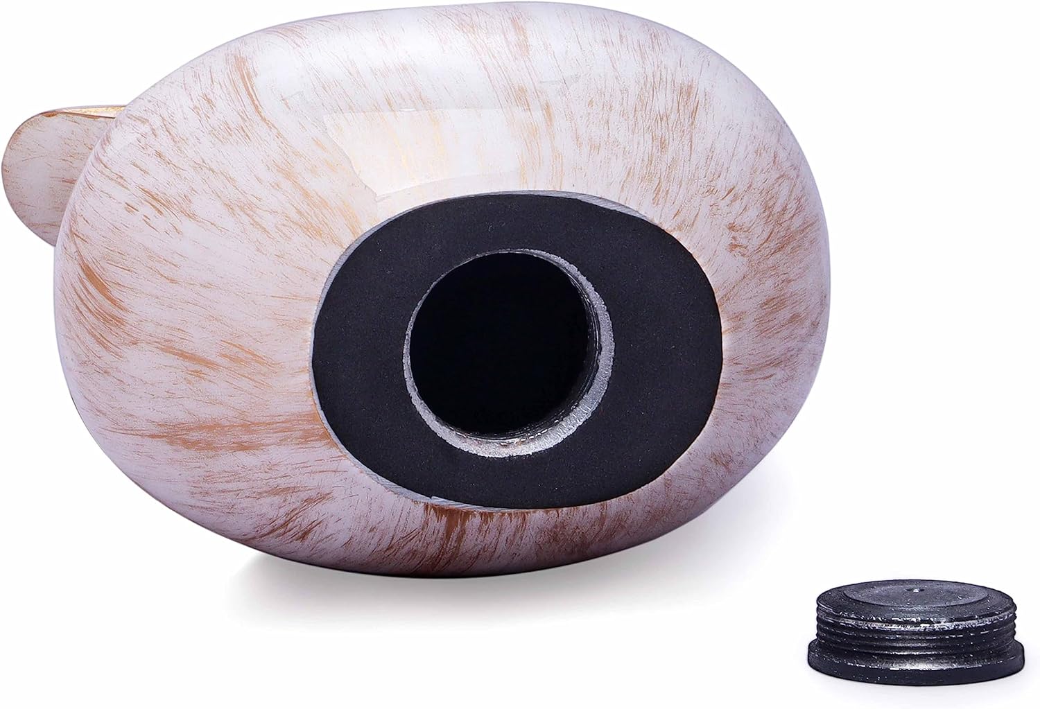 Teardrop Heart Urn for Human Ash| Cremation Urns Ashes |Urn for Human Ashes | Decorative Cremation Urn | Large | 2.5 Litre Capacity | White - Golden - Image 6