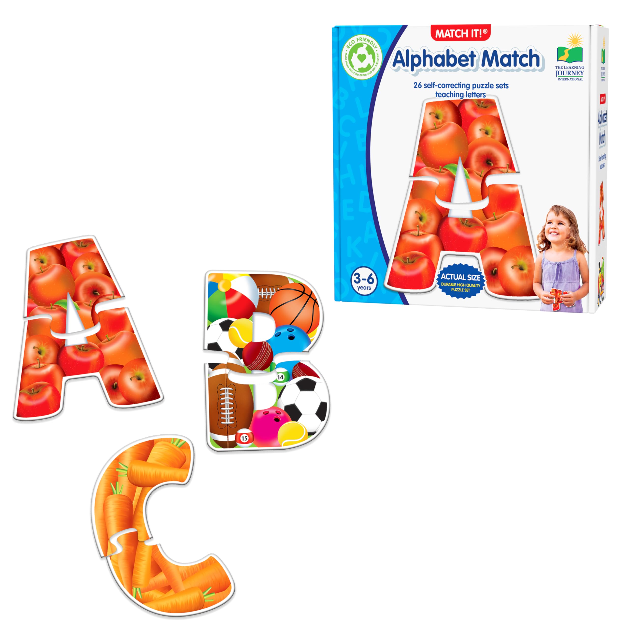 Learning Journey 'Match It' Buchstaben-Puzzle – Pädagogisches Lernspiel Für Kinder