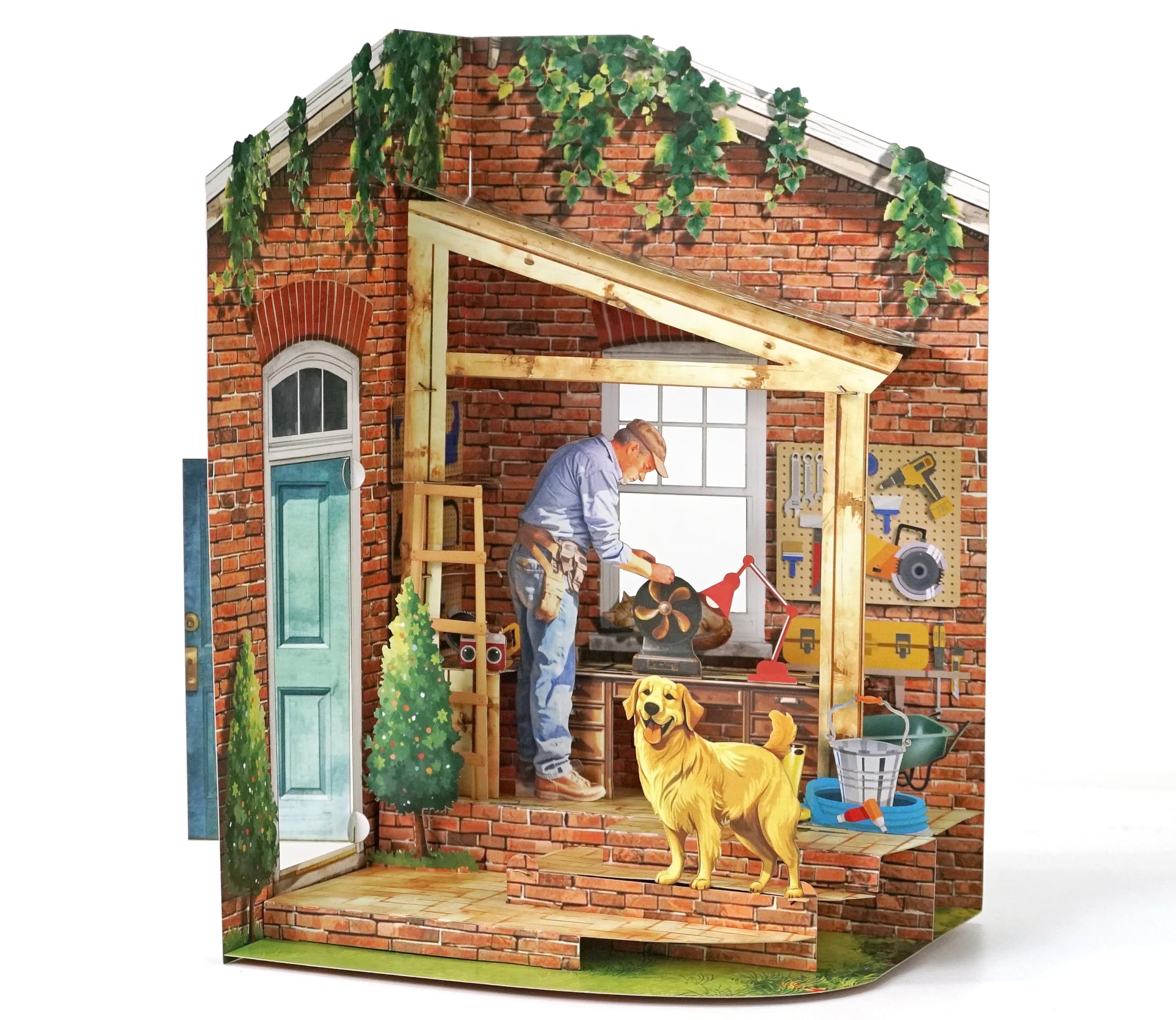 CUTPOPUP Mr. Fix it Happy Fathers Day Cards, Birthday Cards for Men, Husband Birthday Card, Dad Birthday Cards, 3D Gifts Card for Him Husband Dad Brother Son Grandad (Mr. Fix it) US8-SD277UK โ image 1