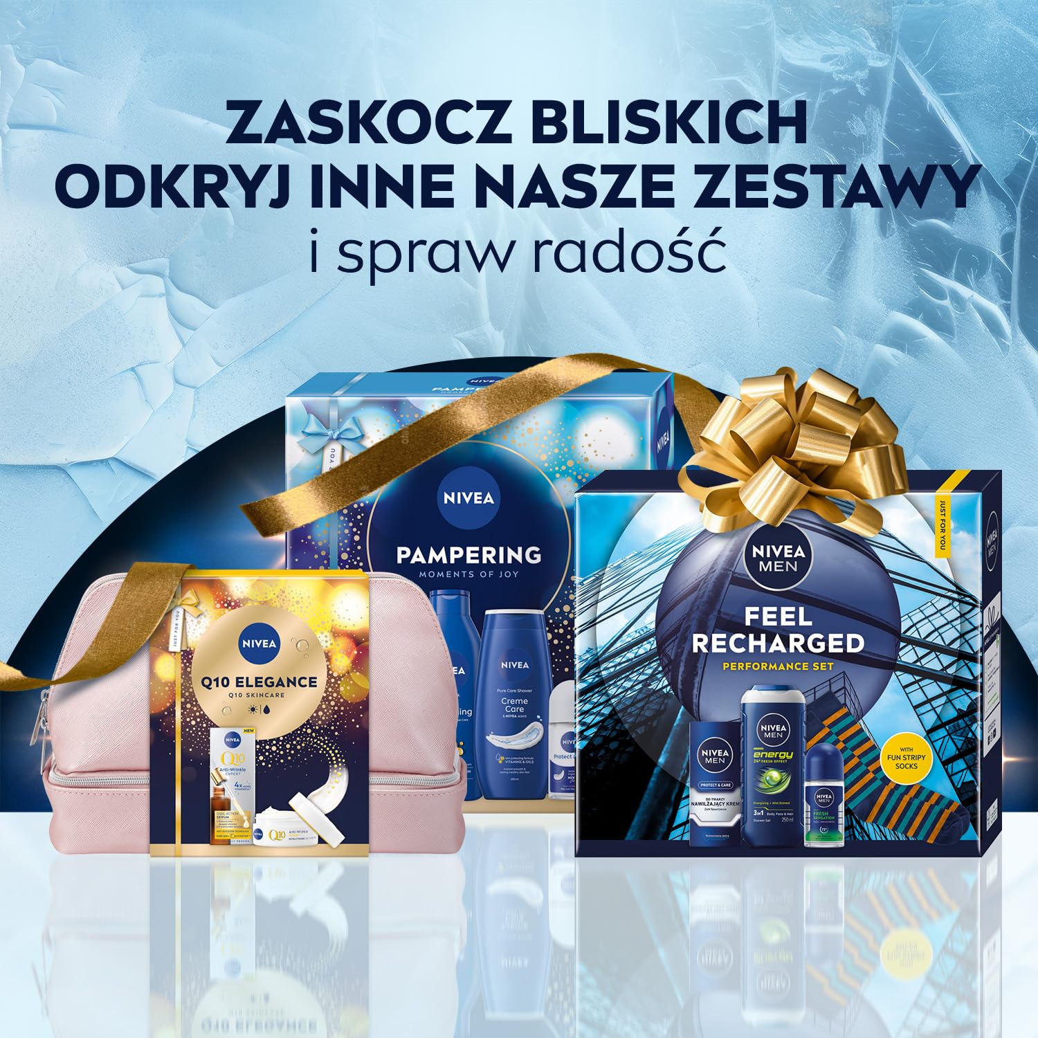 NIVEA MEN Sensitive Elegance Świąteczny prezent - Zestaw kosmetyków dla mężczyzn do twarzy i ciała: pianka do golenia, balsam po goleniu, antyperspirant i krem + kosmetyczka GRATIS