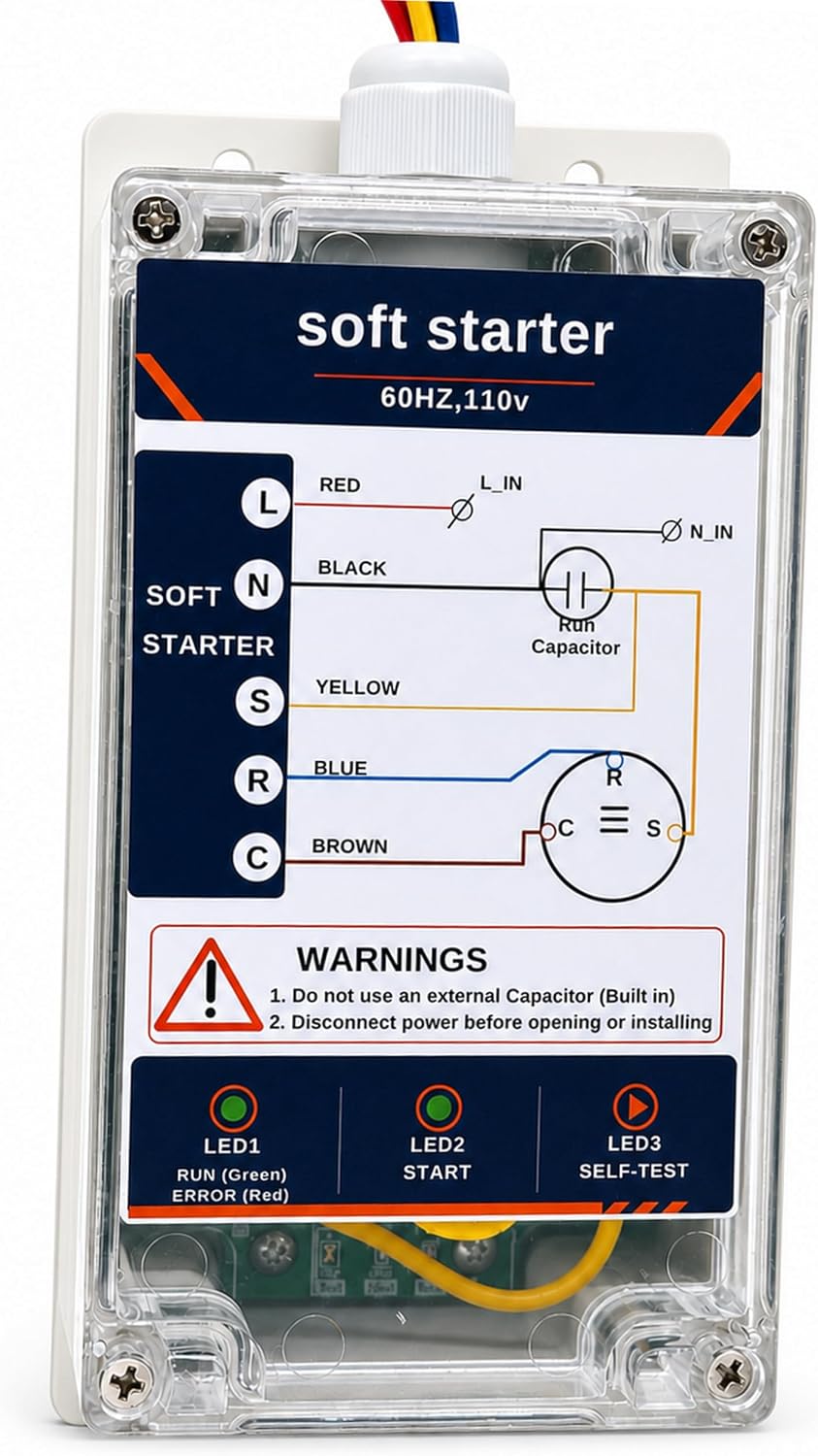 RV Soft Start for Air Conditioner, 110V AC Kit for Camper Rooftop Units