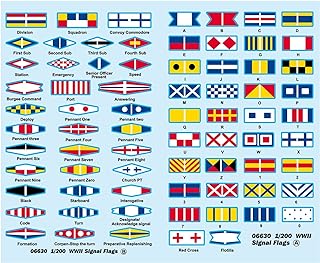 Trumpeter USS Missouri Signal Flags for Kit #3705 (73-Piece), 1/200 Scale