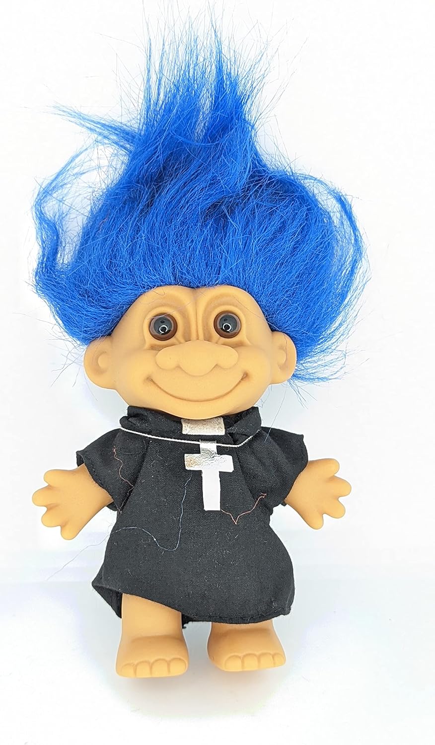 Generic Troll Doll Blue Hair Priest Padre Exorcist
