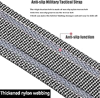 Vista 4 de Leg Holster Strap, Tactical Leg Strap Thigh Belt Military Outdoors EDC Leg Hanger Band for Drop Leg Holsters Hunting Cosplay