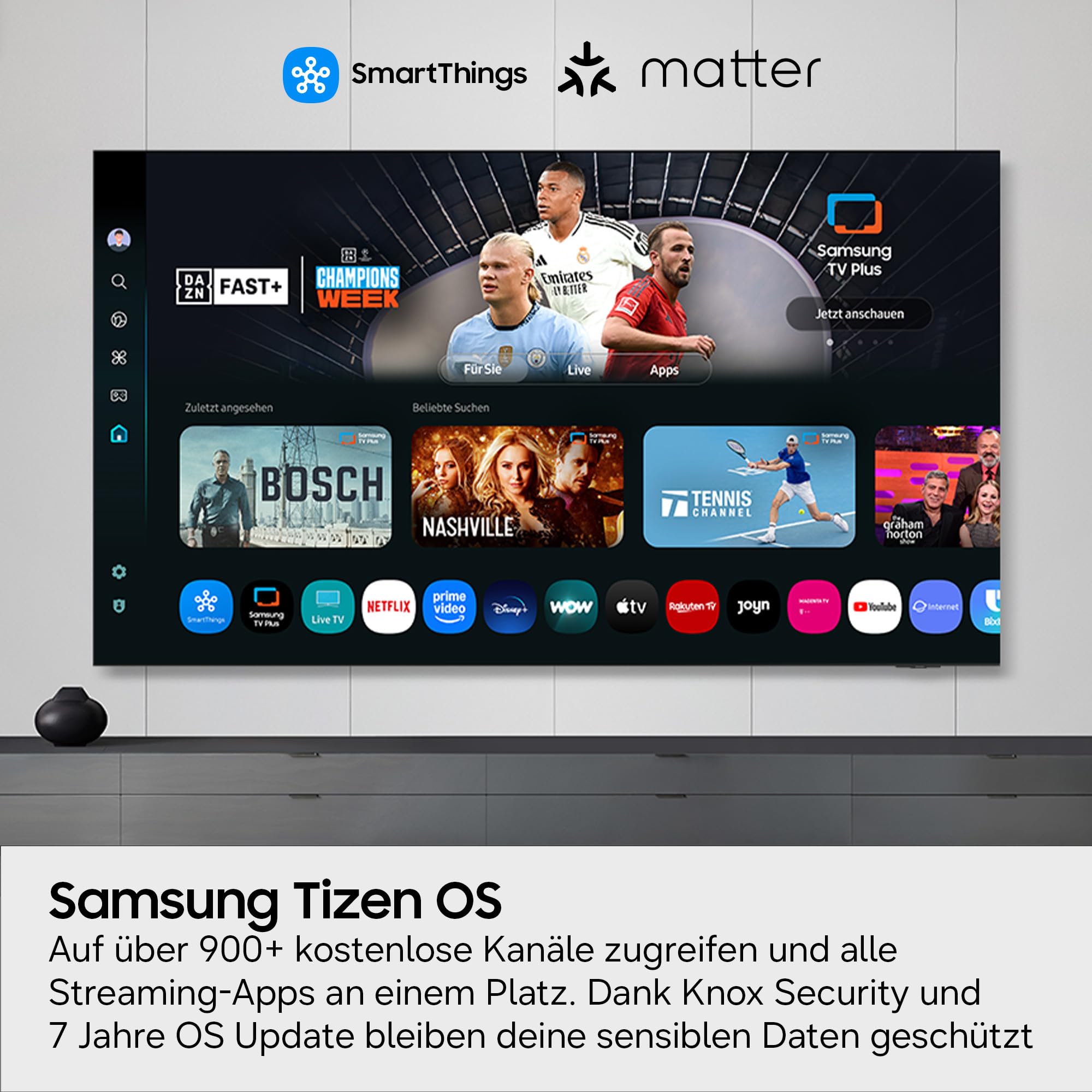 Samsung OLED 4K S90F 65 Zoll (163 cm), UHD Fernseher, Optimiert für Fussball und Gaming, NQ4 AI Gen3 Prozessor, OLED HDR+, 4K Upscaling Pro, Dolby Atmos, Motion Xcelerator, Samsung Vision AI Smart TV
